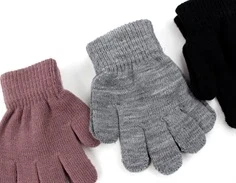 Name It wistful mauve mix fingervanter akryl (3-pak)